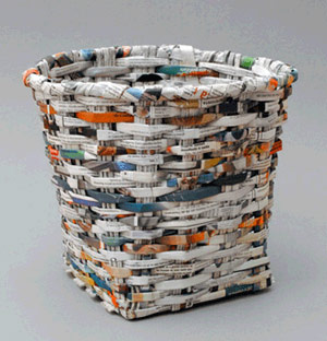 News Paper Bin-Studio Verissimo-Magma