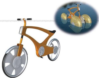 amphibious bicicle