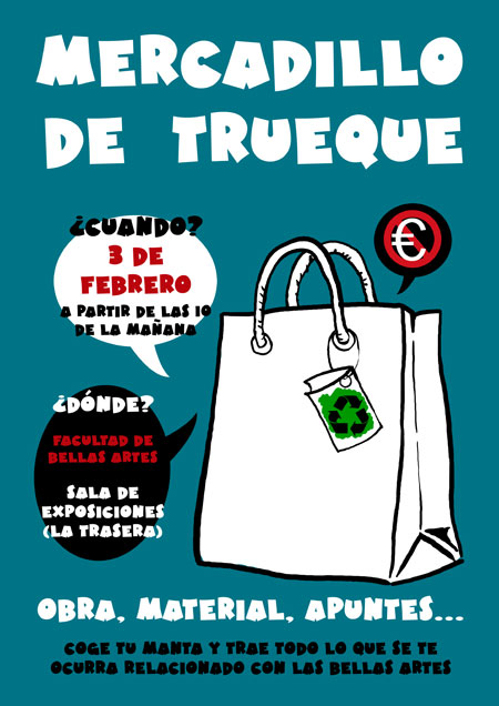 Mercado de trueque en Bellas Artes