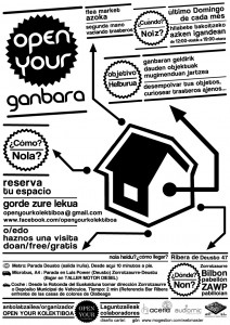 Cartel Open Your Ganbara Febrero