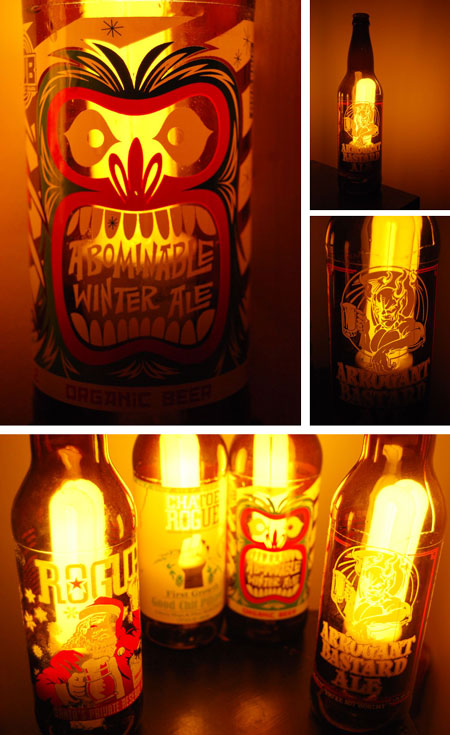 Lámpara hecha con botellas de cristal - by fabulouswailer - Instructables.com