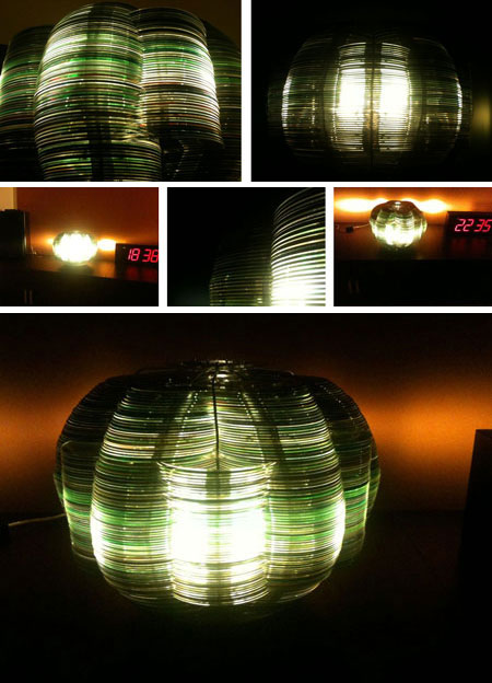 Lámpara reciclando CDs - by uncellfish - Intructables.com