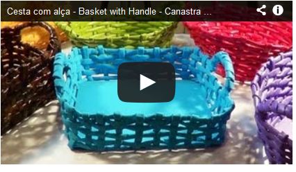 Cesta com alça - Basket with Handle - Canastra con manijas 