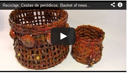  Reciclaje: Cestas de periódicos. Basket of newspaper. 