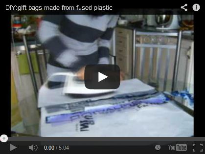 DIY:gift bags made from fused plastic by findKHRISTINE