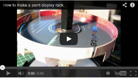 How to make a paint display rack by HQBunker