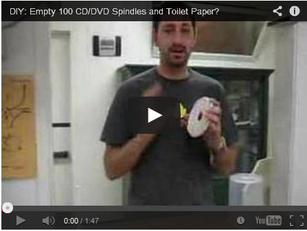 DIY: Empty 100 CD/DVD Spindles and Toilet Paper? by  Joe Philipson