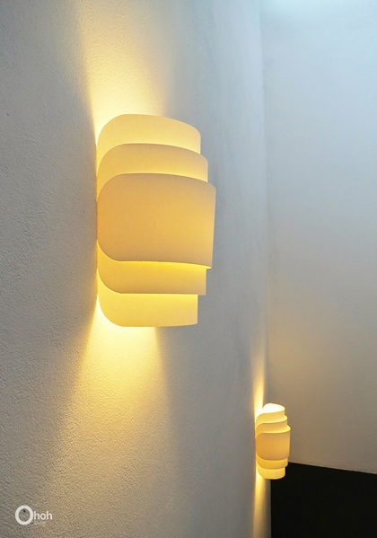 DIY Paper wall lamp - Oh oh blog