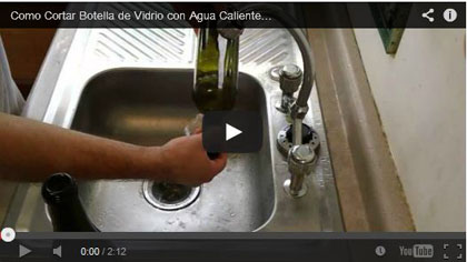 Como Cortar Botella de Vidrio con Agua Caliente Muy Fácil - Diego Torres