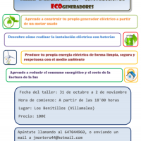 Taller de construcción de ecogeneradores