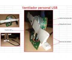 Ventilador USB reutilizando.